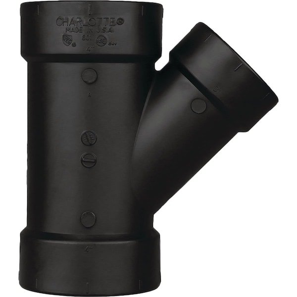 Charlotte Pipe And Foundry 3 x 3 x 1-1/2 In. Hub x Hub x Hub Reducing ABS Wye ABS 00601 1200HA - main